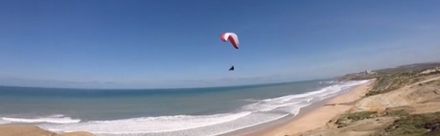 Paragliding near Lisbon