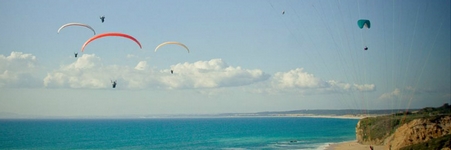 Paragliding near Lisbon