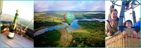 hot air balloon in Portugal