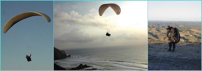 paragliding in the Algarve